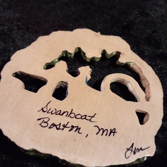 Hand crafted ornament of the Boston Swanboat - Picture 2 of 4